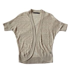 Outback Red Beige Open-Front Cardigan